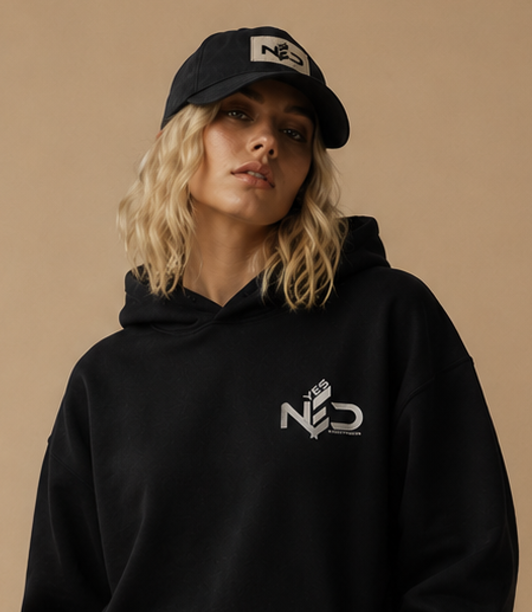 YES NΞD black streetwear cap